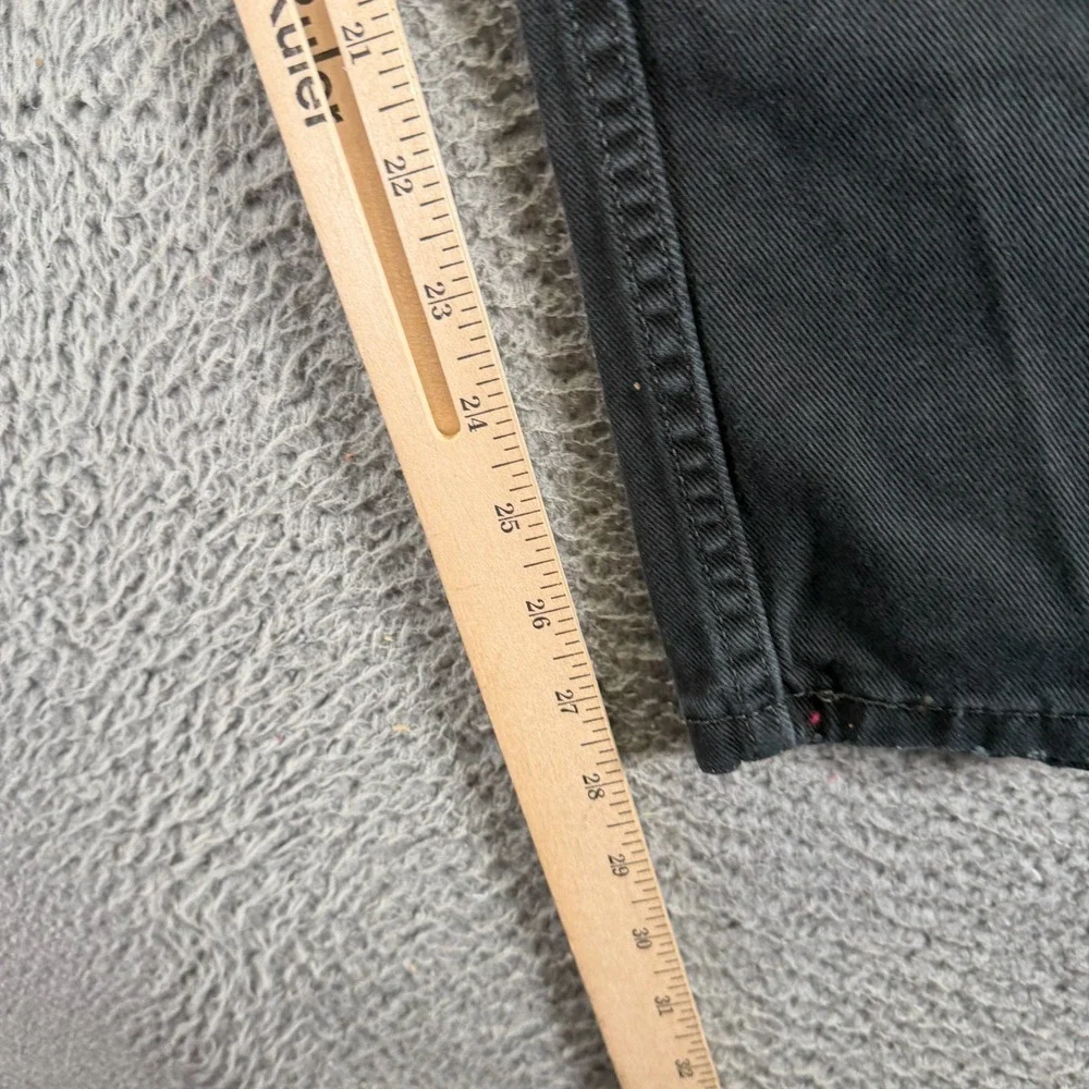 Levi's 550 Jeans Boys‎ 14 Husky Black Cotton Denim Straight Relaxed Fit Workwear